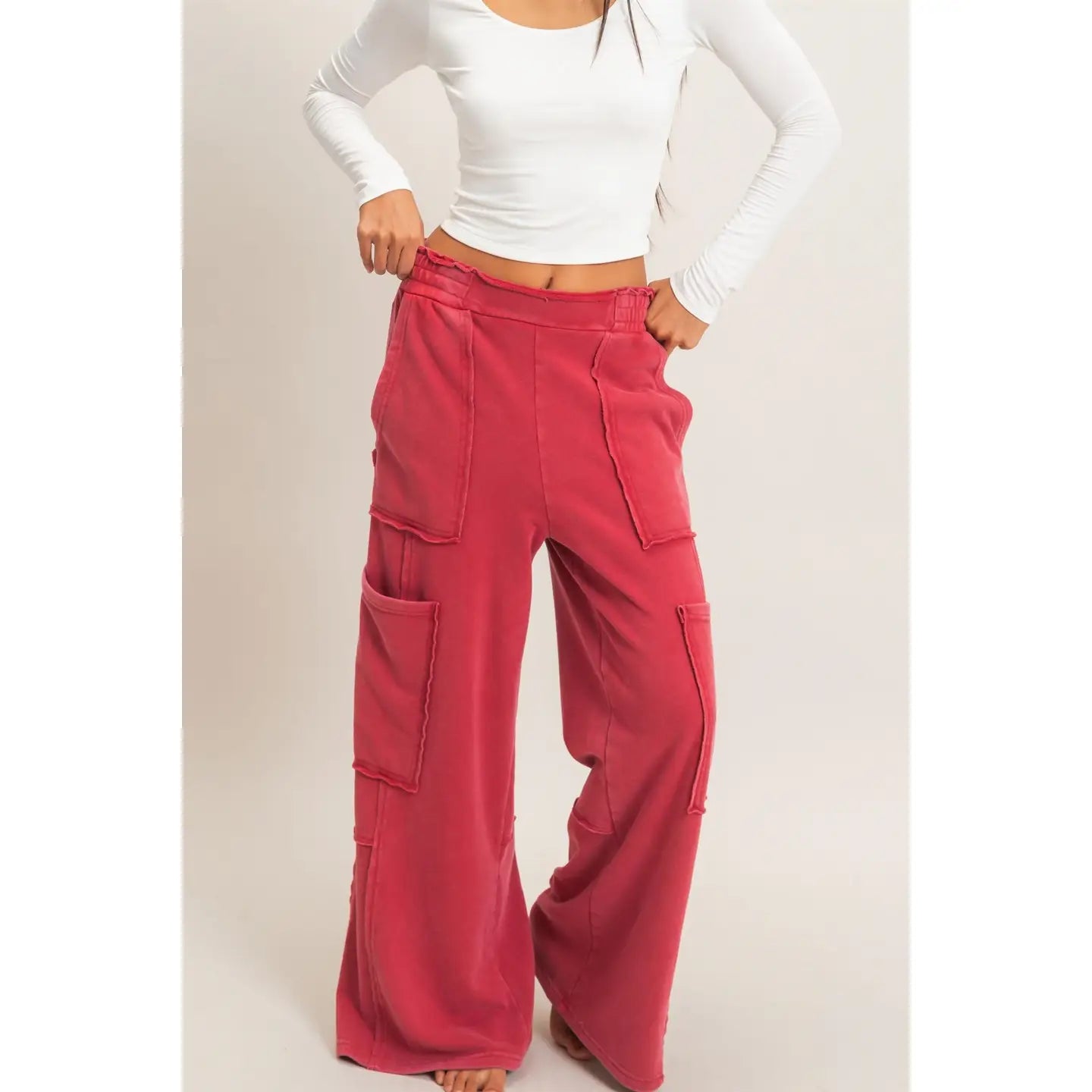 Mineral Wash Cargo Pocket Pants